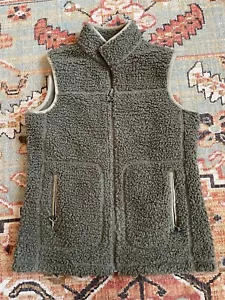 Orvis Men's Sherpa Fleece Vest Color Dark Pine (Green) Size XS High Pile - Picture 1 of 5