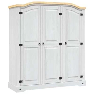 Armario 3 Puertas Ropero Mueble Madera de Pino Mexicano Estilo Corona vidaXL - Imagen 1 de 34