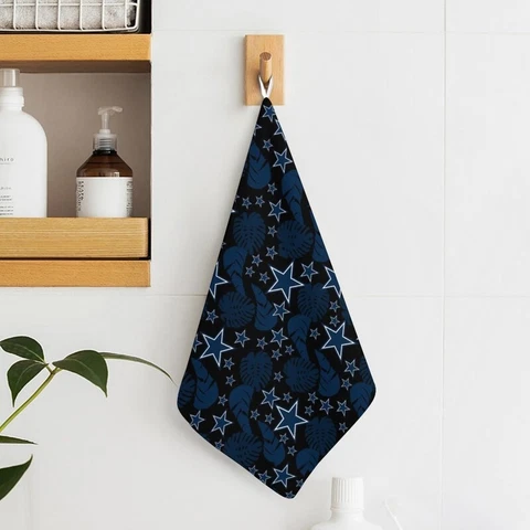 2pcs Dallas Cowboys Hand Towel Soft Towel Kitchen Towel Print Towels 11.8" Cover