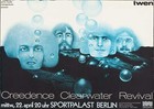 CREEDENCE CLEARWATER REVIVAL German A1 concert poster 1970 VERY RARE