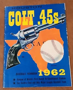 1962 Houston Colt 45's Inaugral Baseball Yearbook Rusty Staub VG - Picture 1 of 6