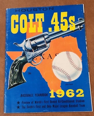 1962 Houston Colt 45's Inaugral Baseball Yearbook  Rusty Staub  VG - Image 1 of 4