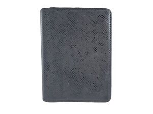 LOUIS VUITTON Taiga Leather Card ID Holder Case Carte De Vertical M30492 Black
