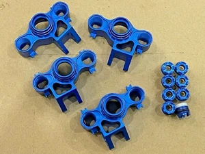Aluminum Front & Rear KNUCKLE for Traxxas E-Maxx 3908 / T-Maxx 3.3 Blue - Picture 1 of 3