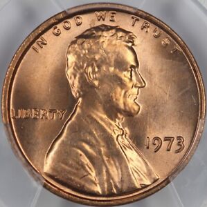 1973 PCGS MS66RD Lincoln Cent 45270053