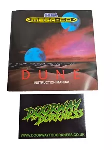 Dune (Sega Mega-CD), PAL - Manual Only - Picture 1 of 3