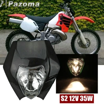 Faros Supermoto para EXC XCW SXF Honda XR CRF 230 Yamaha WR YZ Kawasaki KLX Foto 1 de 4