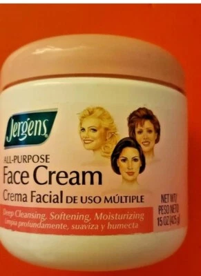 JERGENS УНИВЕРСАЛЬНЫЙ КРЕМ ДЛЯ ЛИЦА ГЛАДКАЯ КОЖА УВЛАЖНЯЮЩИЙ КРЕМ СМЯГЧАЮЩИЙ/15 УНЦИЙ  - Изображение 1 из 3