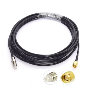 DAB Car radio Aerial Antenna Extension Cable 5m FME-F to SMA-M Adapter Connector - Zdjęcie 1 z 4