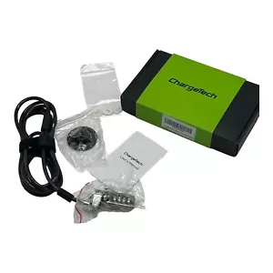 Combinación de bloqueo de cable para computadora portátil ChargeTech seguridad antirrobo paquete nuevo - Imagen 1 de 4