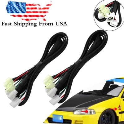 Kit de arnés de luz de ciudad y marcador lateral para Honda Civic Acura Integra JDM EG DC EK Foto 1 de 4