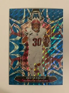 2024 Panini Mosaic Commanders Austin Ekeler Reactive Blue Prizm #218 - Picture 1 of 2
