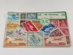DE COLECCIÓN ""CUATRO PRECIOS"" RANGO 25 x SELLOS MUNDIALES Transporte Aéreo F211 Años 60 Sellados - Imagen 1 de 2