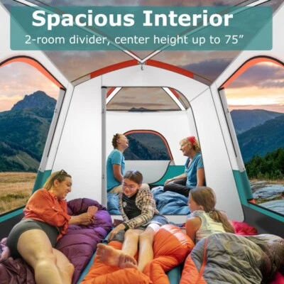 Tienda de campaña para 6-8 personas con habitaciones dobles y 2 puertas Foto 1 de 4