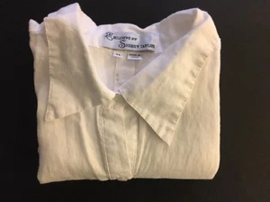 Exclusive By Sherry Taylor 100% REMIE white Sleeveless Size XL Blouse - Picture 1 of 11