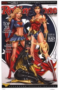 Jamie Tyndall SIGNED DC Comic Art Print Wonder Woman Supergirl Batgirl LE of 150 - Picture 1 of 1