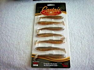 CASTAIC Baby Jerky J Swimbait / Boot Paddle Tail  3.5" & 7 cnt. IN CRYSTAL FLASH