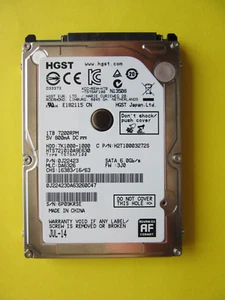 HGST Hitachi 7K1000-1000 HTS721010A9E630 1TB 2.5" SATA HDD Drive 3J0 July 2014 - Picture 1 of 9