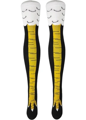 Calcetines Crazy Funny Piernas de Pollo Pies Sobre la Rodilla 21.65 Pulgadas, Regalos Divertidos para Hola Foto 1 de 4