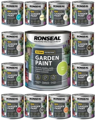 Ronseal Vernice Giardino Esterno - Per Esterno Legno Metallo Pietra Mattone - Tutti i Colori - Immagine 1 di 2