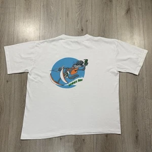 Vintage Single Stitch T-shirt Size XL Missouri Surf Graphic Print White Back - Picture 1 of 9
