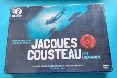 JACQUES COUSTEAU 6 BOX DVD SET 'DIVER EXTRAORDINAIRE' THE COUSTEAU COLLECTION  - Image 1 of 2