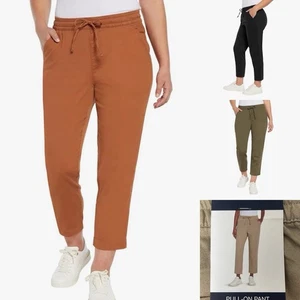 GAP Damen Easy Pull On elastischer Kordelzug Hose Taille Knöchel Tencel Überziehhose - Bild 1 von 19