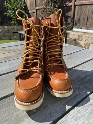 Botas para mujer Red Wing 8 pulgadas sin usar, en caja 3427 talla 5B de cuero a mitad de pantorrilla HECHAS EN EE. UU. NUEVAS SIN ETIQUETAS Foto 1 de 4