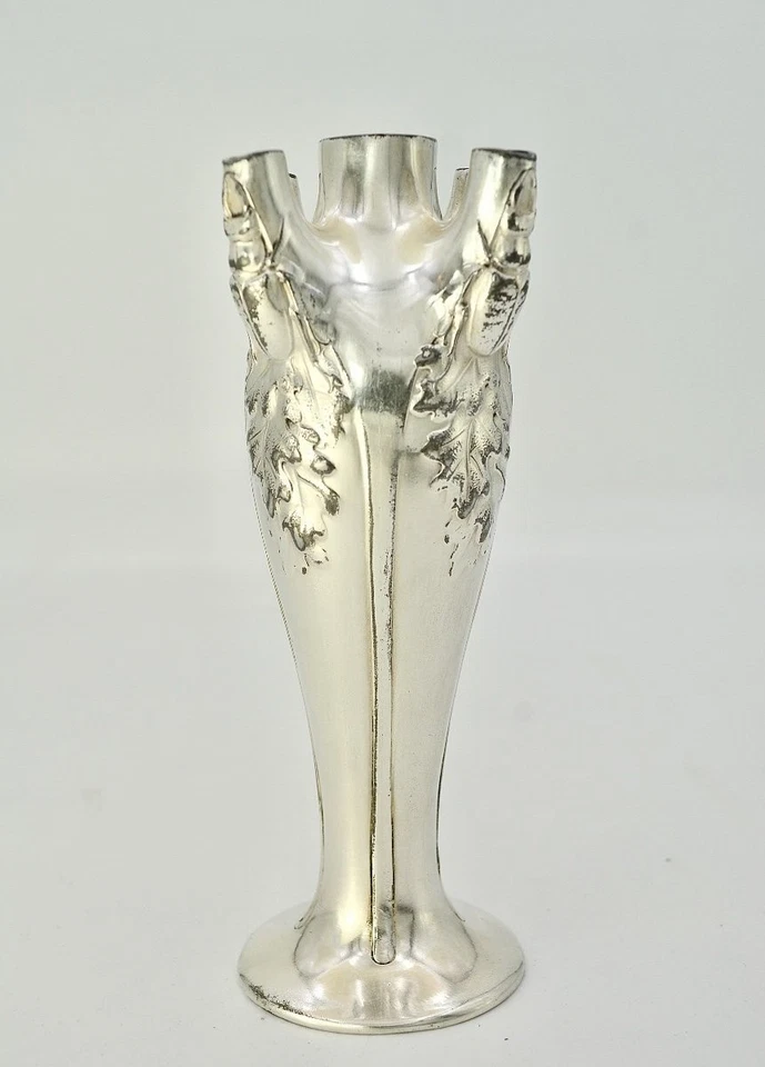 Jarrón Christofle Gallia plateado con motivos de escarabajo Art Nouveau Francia de colección Foto 1 de 4