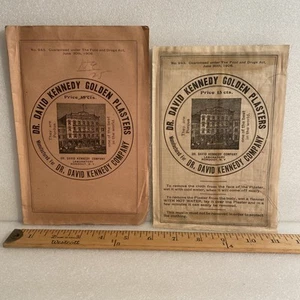 DR DAVID POROUS PLASTERS PATCH - QUACK MEDICINE CURE-ALL + APPLICATION BROCHURE - Picture 1 of 10