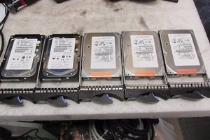 Lot of 5: IBM 39R7350 26K5842 40K1044 146GB 15K 3.5" SAS HARD DRIVE TRAY - - Picture 1 of 3