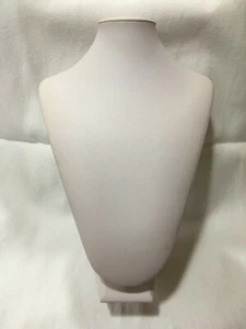 ESPOSITORE BUSTO DISPLAY PORTA COLLANA BIANCO - Foto 1 di 5