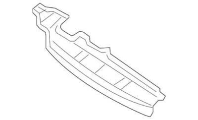 Deflector de aire de soporte de radiador Montego genuino Ford Mercury 2005-2007 5F9Z8327BA Foto 1 de 2