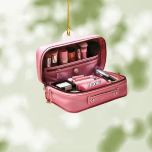 Makeup Bag Christmas Hanging Ornament, Makeup Bag Car Ornament - Picture 1 of 4