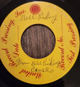 Bill Pinkney Test Pressing 45 Signed 60 Minute Man / Broke Blues Drifters R&B - Picture 1 of 3
