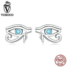 Fashion Authentic 925 Sterling Silver Horus' eye Studs Earrings For Women VOROCO