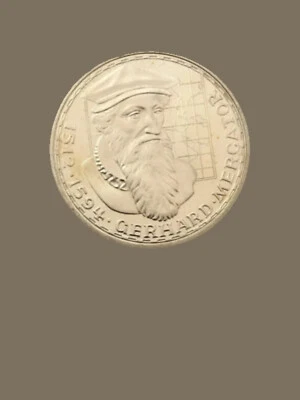 1969-F Germany 5 Mark 375th Anniversary Death of Mercator Proof Silver Coin - Image 1 of 2