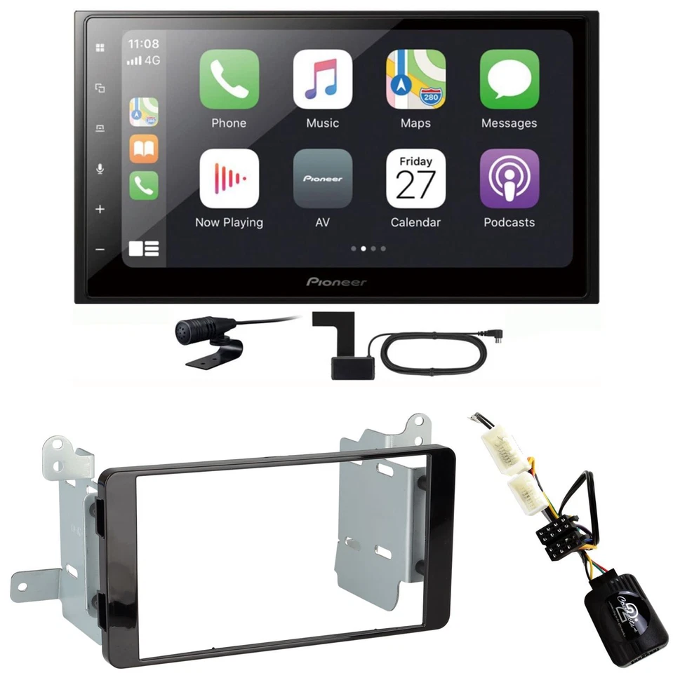 Pioneer SPH-DA250DAB CarPlay Android Auto Einbauset für Mitsubishi L200 ab 2016 - Bild 1 von 1