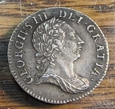 1762 Great Britain George III 3 Pence Super Original XF KM-591 CHRC - Image 1 of 2