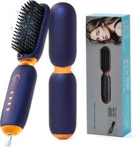 Cordless Hair Straightener Brush, Smofrees Portable Hair Straightener Brush for - Picture 1 of 6