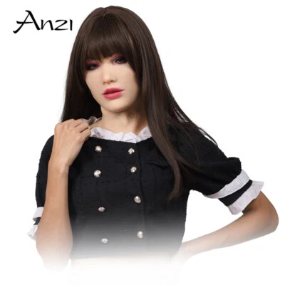 Maschera donna silicone copricapo maschere europee bellezza ragazza maschere per crossdresser - Immagine 1 di 4