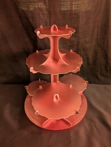 13-in tall 5 Tier Rose Gold Pink Cardboard Cupcake Stand Set Wedding/Tea Party - Picture 1 of 8