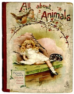 ALL ABOUT ANIMALS, Tuck published GOLDEN GIFT series 2082 - Picture 1 of 12