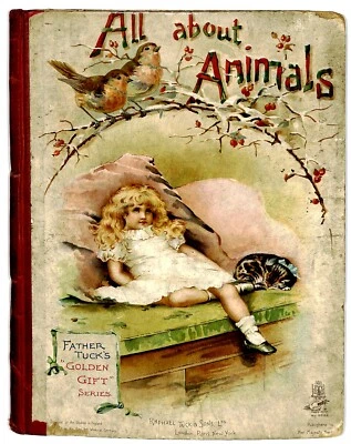 ALL ABOUT ANIMALS, Tuck published GOLDEN GIFT series 2082 - Image 1 of 4