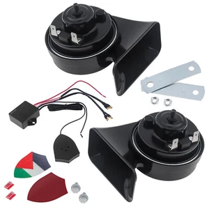 10 Sound Waterproof Auto Horn Electric Snail Horn for Vehicles / Motorcycles US - Picture 1 of 12