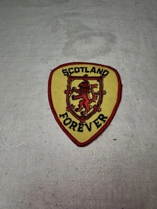 Vintage "Scotland Forever"  3.75" Novelty Jacket Patch - Picture 1 of 2