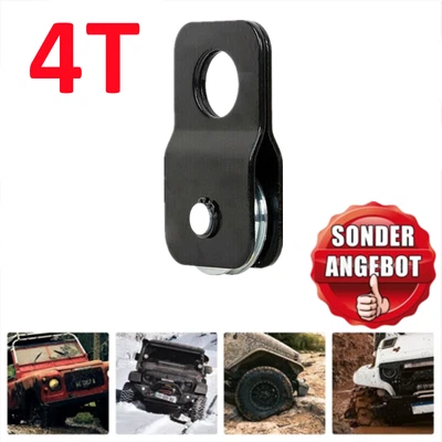 Seilwinde Umlenkrolle Seilzug Stahl 4T Forstseilwinde Seilrolle Heberolle Stahl - Bild 1 von 4