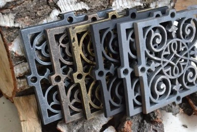 20,5 x20,5 cm Colours Cast iron AIR RETURN GRILLES Vintage Victorian Cover DZ071 - Image 1 of 4