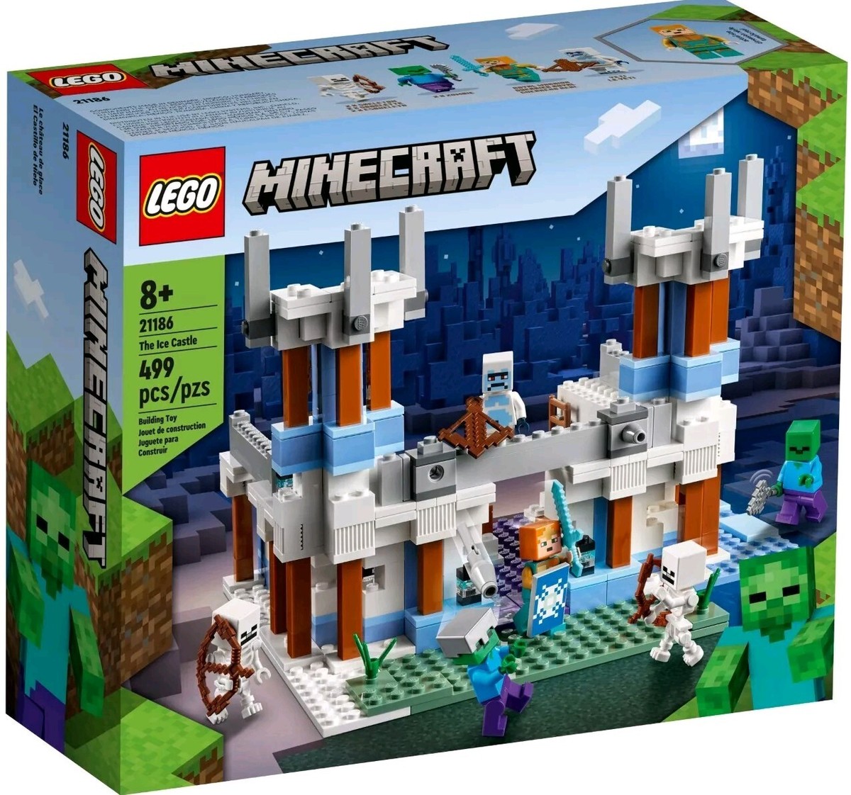 LEGO MINECRAFT (21186) The Ice Castle - 499 pcs - YETI ROYAL