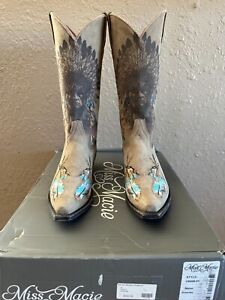 Miss Macie Womens Western Cowgirl boots Shawnee SZ 7.5 New in Box